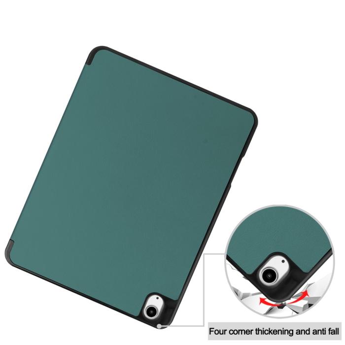 Bild 6, iPad Air 13 2026-2024 Fodral Tri-Fold Pennhållare Grön