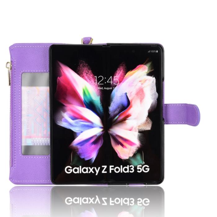 Bild 3, Galaxy Z Fold 3 Fodral Multifunktionell Lila