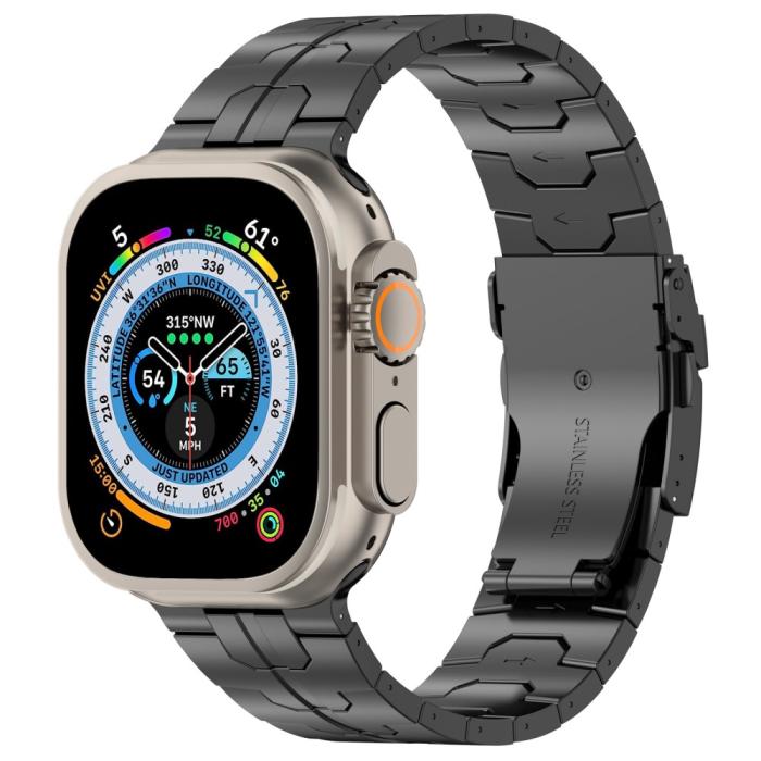 Bild 4, Apple Watch 41/40/38 mm Armband Steel Svart