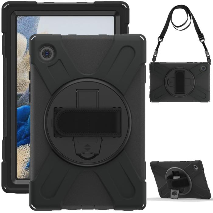 Bild 3, Galaxy Tab A8 10.5 Roterande X-Shape Hybrid Skal