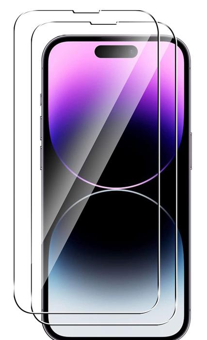 Bild 1, [2-PACK] iPhone 14 Pro Skärmskydd i Härdat glas