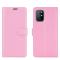 OnePlus 8T / 8T+ - Litchi Läder Fodral - Ljus Rosa