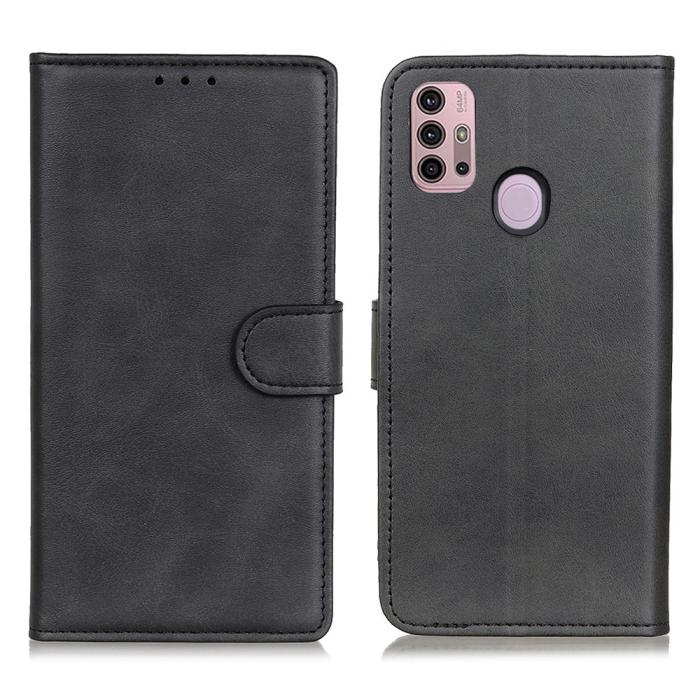 Bild 1, Motorola Moto G10/G20/G30 - Solid Plånboksfodral - Svart