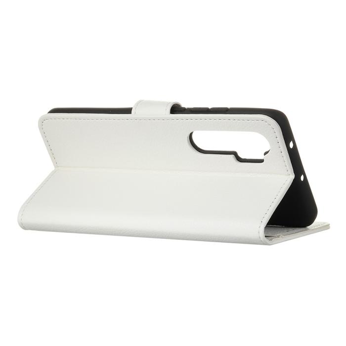Bild 4, Xiaomi Mi Note 10 Lite - Litchi Plånboksfodral - Vit