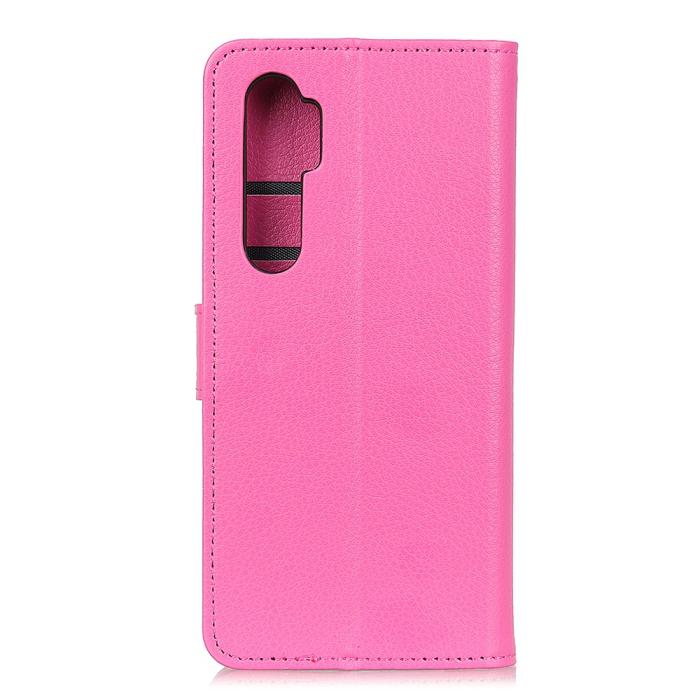 Bild 3, Xiaomi Mi Note 10 Lite - Litchi Plånboksfodral - Rosa