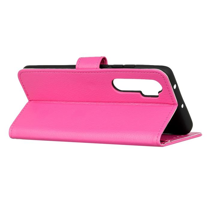 Bild 4, Xiaomi Mi Note 10 Lite - Litchi Plånboksfodral - Rosa