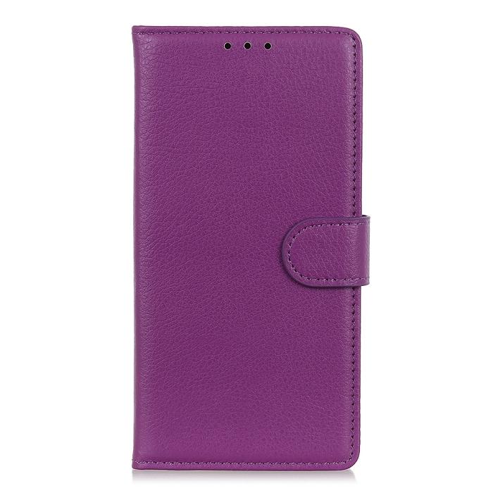 Bild 2, Xiaomi Mi Note 10 Lite - Litchi Plånboksfodral - Lila