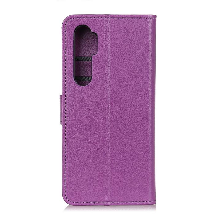 Bild 3, Xiaomi Mi Note 10 Lite - Litchi Plånboksfodral - Lila