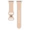 Silikon Armband Butterfly Apple Watch 42/44/45/49 mm (M/L) Sand Pink