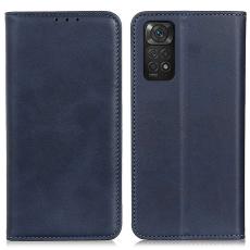 Xiaomi Redmi Note 11 4G Fodral Flip Läder Blå