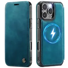 CASEME iPhone 16 Pro Max Skal RFID Pl&aring;nbok Bl&aring;