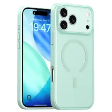 iPhone 17 Pro Skal MagSafe Skin Feel Frosted Gr&ouml;n