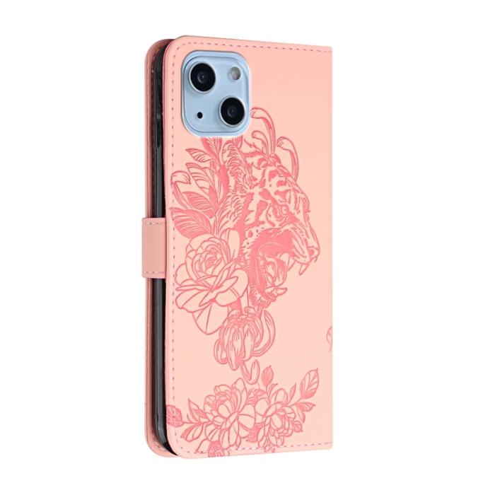 Bild 3, iPhone 14 Plus Fodral Med Tryck Tiger Rosa