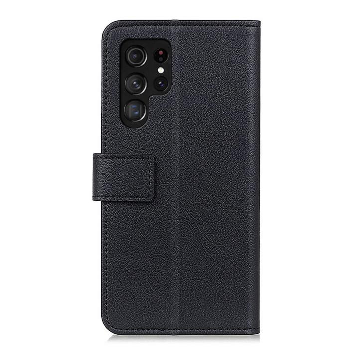 Bild 3, Samsung Galaxy S22 Ultra Fodral PU Läder Svart