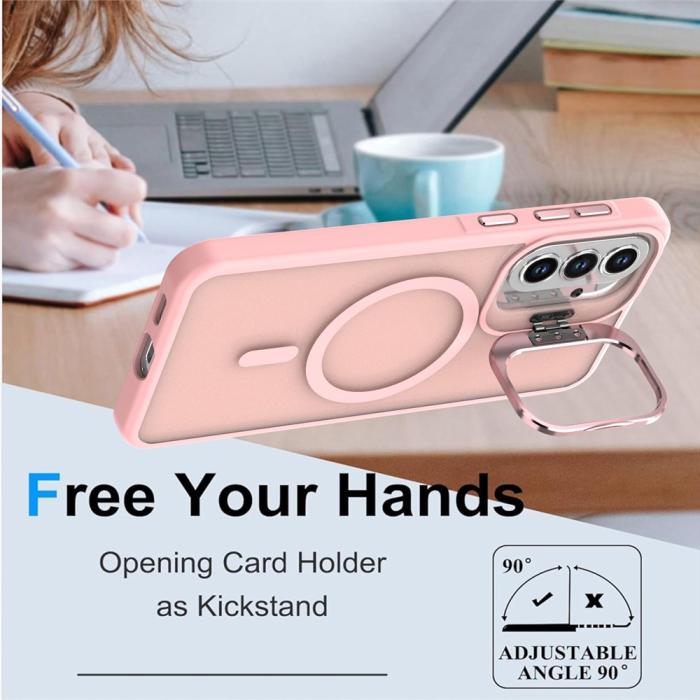 Bild 2, Samsung Galaxy A57 5G Skal MagSafe Kickstand Rosa