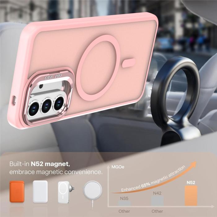Bild 3, Samsung Galaxy A57 5G Skal MagSafe Kickstand Rosa