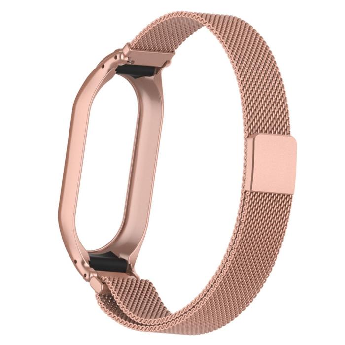 Bild 6, Xiaomi Smart Band 9/8 Armband Milanese Loop Metall Roséguld