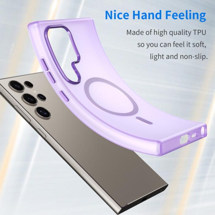 Bild 4, Samsung Galaxy S23 Ultra Skal MagSafe Slim Matt Lila