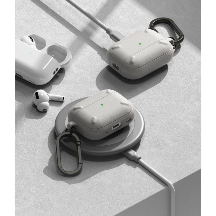 Bild 6, Ringke Apple AirPods Pro 1/2 Skal Onyx Ljus Grå