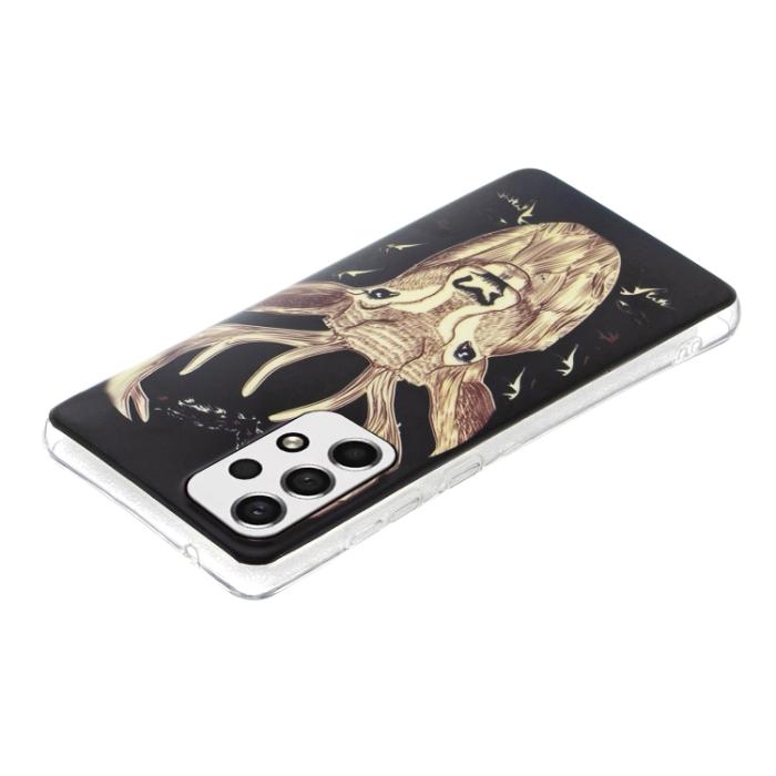 Bild 3, Samsung Galaxy A33 5G Skal Glow-in-dark Hjort