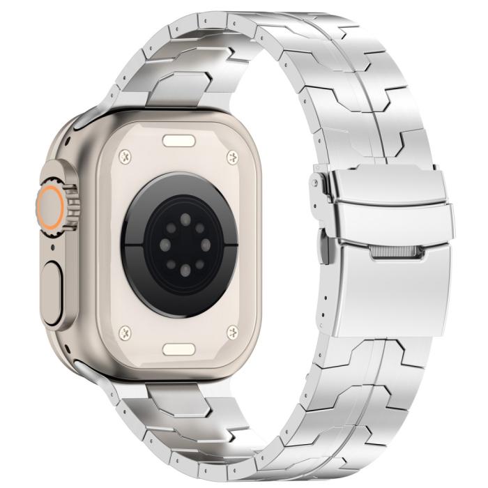 Bild 1, Apple Watch 42/44/45/49 mm Armband Steel Silver