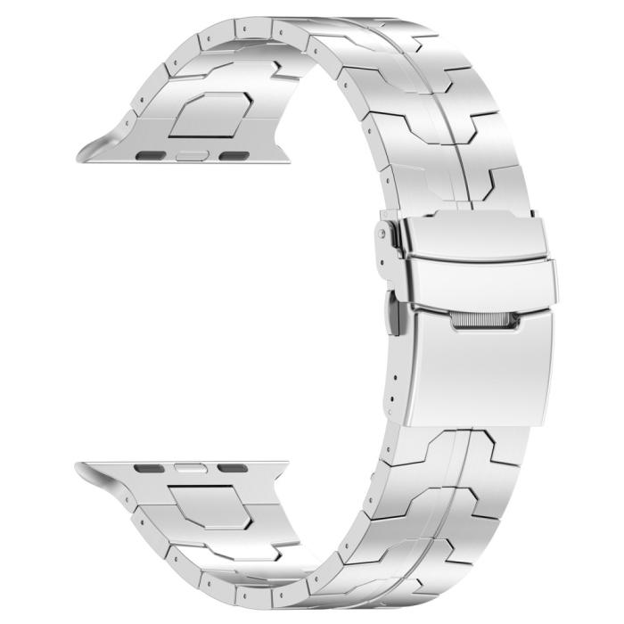 Bild 2, Apple Watch 42/44/45/49 mm Armband Steel Silver