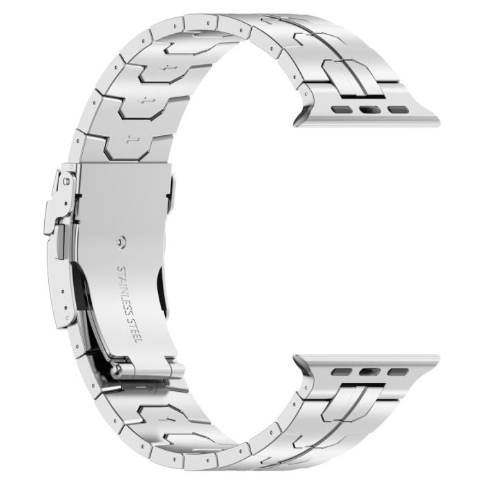 Bild 3, Apple Watch 42/44/45/49 mm Armband Steel Silver