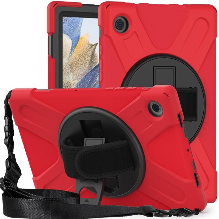 Bild 3, Galaxy Tab A8 10.5 Roterande X-Shape Hybrid Skal