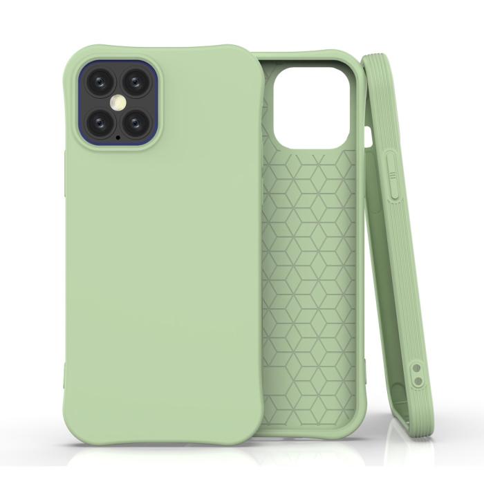 Bild 1, iPhone 12 / 12 Pro - Shockproof Matt TPU Skal - Grön