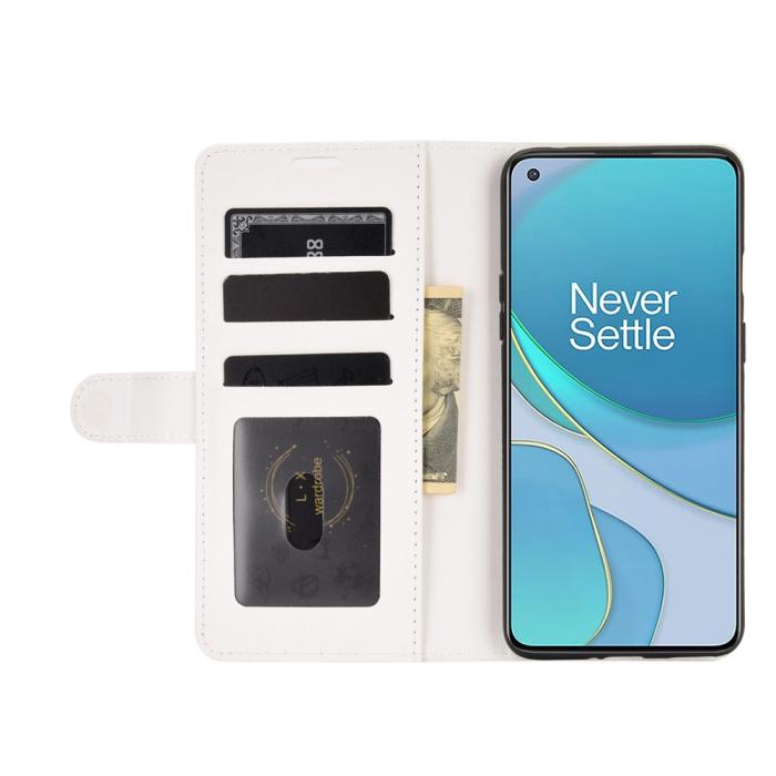 Bild 5, OnePlus 8T / 8T+ - Crazy Horse Fodral - Vit