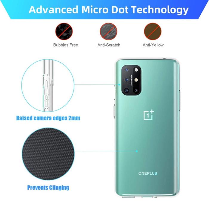 Bild 4, OnePlus 8T / 8T+ - Transparent TPU Skal
