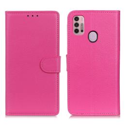 Motorola Moto G10/G20/G30 - Litchi Textur Fodral - Rosa