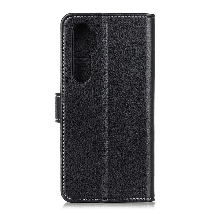 Bild 2, Xiaomi Mi Note 10 Lite - Litchi Plånboksfodral - Svart