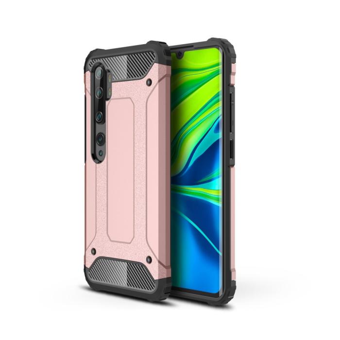 Bild 1, Xiaomi Mi Note 10 Lite - Hybrid Armor Skal - Roséguld