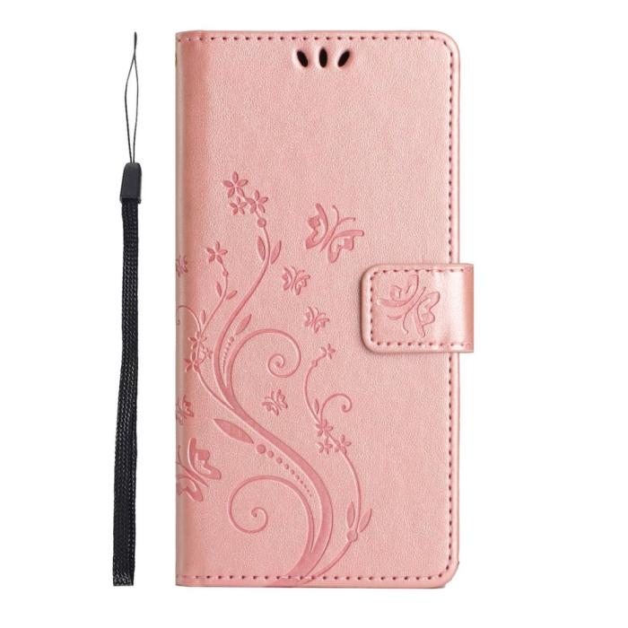 Bild 6, Samsung Galaxy S25 Edge Fodral Med Blommigt Tryck Roséguld