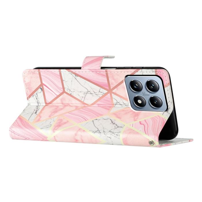 Bild 4, Xiaomi 15T Pro Fodral Med Marmor Tryck Rosa
