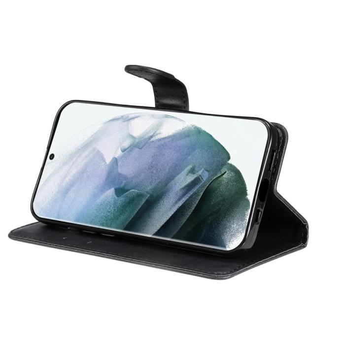 Bild 5, Samsung Galaxy S22 Ultra Fodral Läder Svart