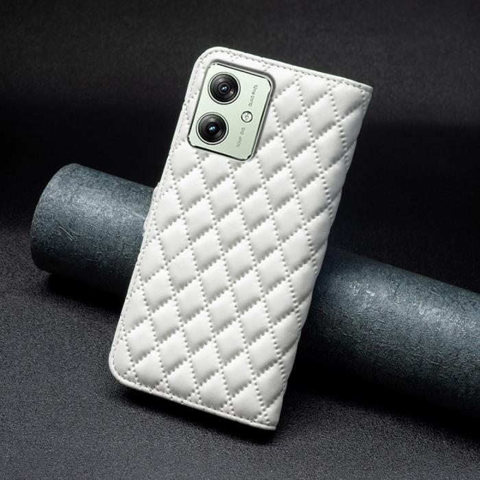 Bild 6, Motorola Moto G54 5G Fodral Diamond Läder Vit