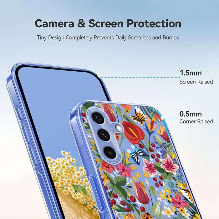 Bild 4, Samsung Galaxy A57 5G Skal Med Tryck Blommor