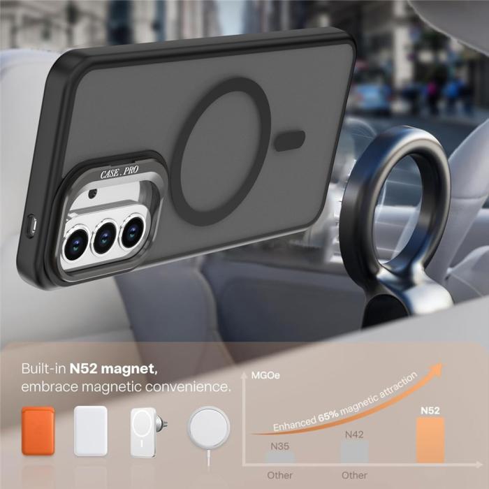 Bild 3, Samsung Galaxy A57 5G Skal MagSafe Kickstand Svart