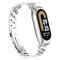 Lyxigt Metallarmband Armband Xiaomi Smart Band 8 Silver