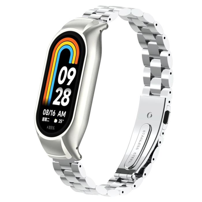 Bild 3, Xiaomi Smart Band 9/8 Lyxigt Metallarmband Silver