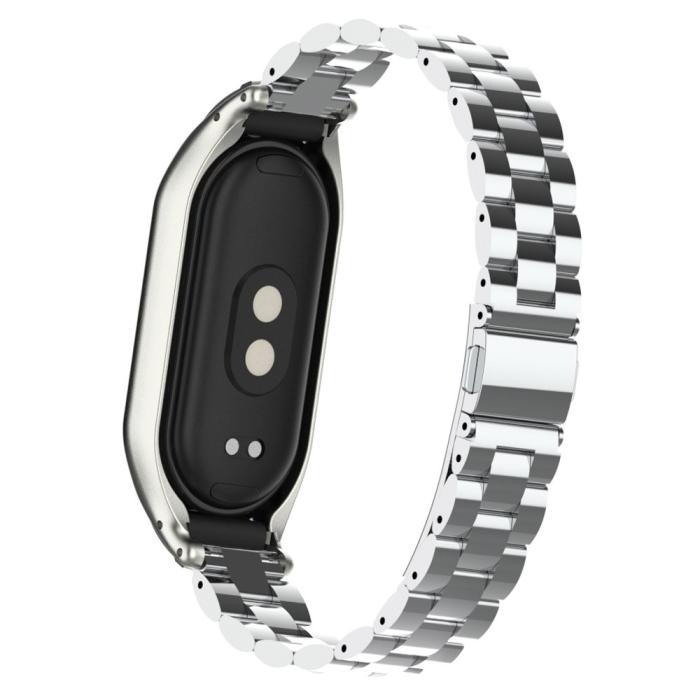 Bild 5, Xiaomi Smart Band 9/8 Lyxigt Metallarmband Silver
