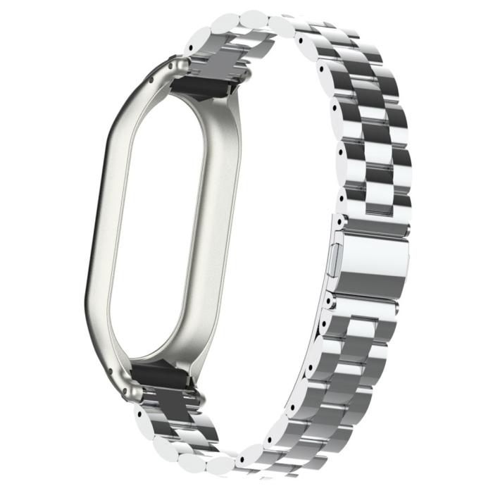 Bild 6, Xiaomi Smart Band 9/8 Lyxigt Metallarmband Silver