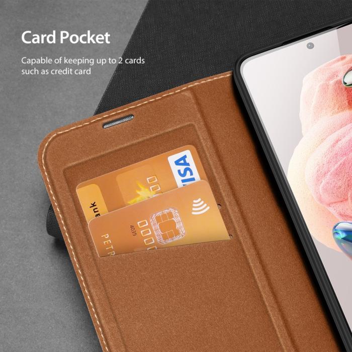 Bild 6, DUX DUCIS Xiaomi Redmi Note 12 4G Fodral Skin X2 Premium Brun