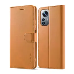 LC.IMEEKE Xiaomi 12 Pro Fodral Läder Brun