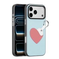 DUX DUCIS iPhone 17 Pro Max Skal PU-L&auml;der Hj&auml;rta Ljus Bl&aring;