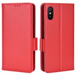 Xiaomi Redmi 9A / 9AT Fodral Litchi Textur Röd