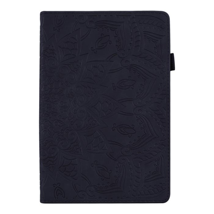 Bild 2, Samsung Galaxy Tab A8 10.5 (2021) Fodral Tryckt Flower Svart