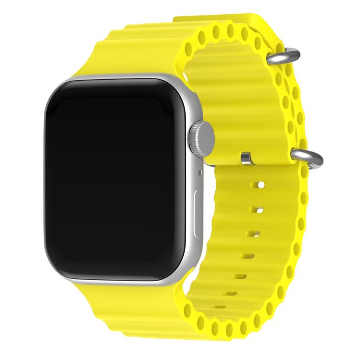 Bild 2, Apple Watch 41/40/38 mm Armband Ocean Wave Gul
